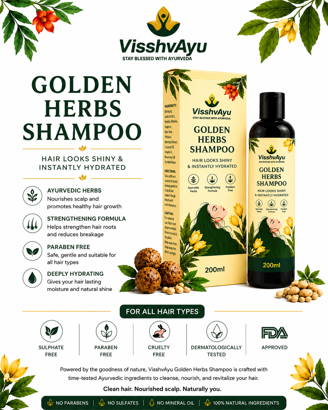 Golden Hair Shampoo