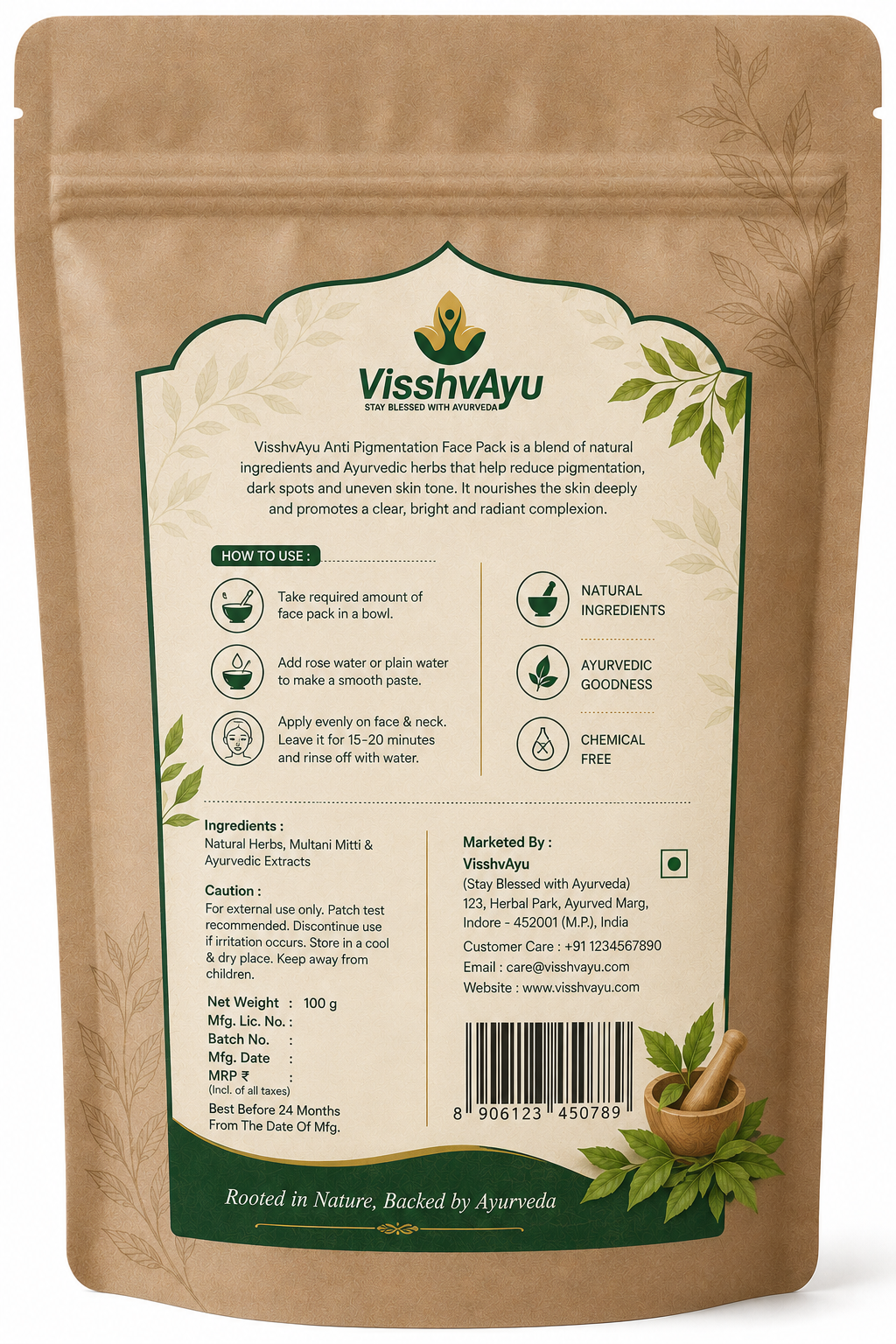 Anti Pigmentation Face Pack